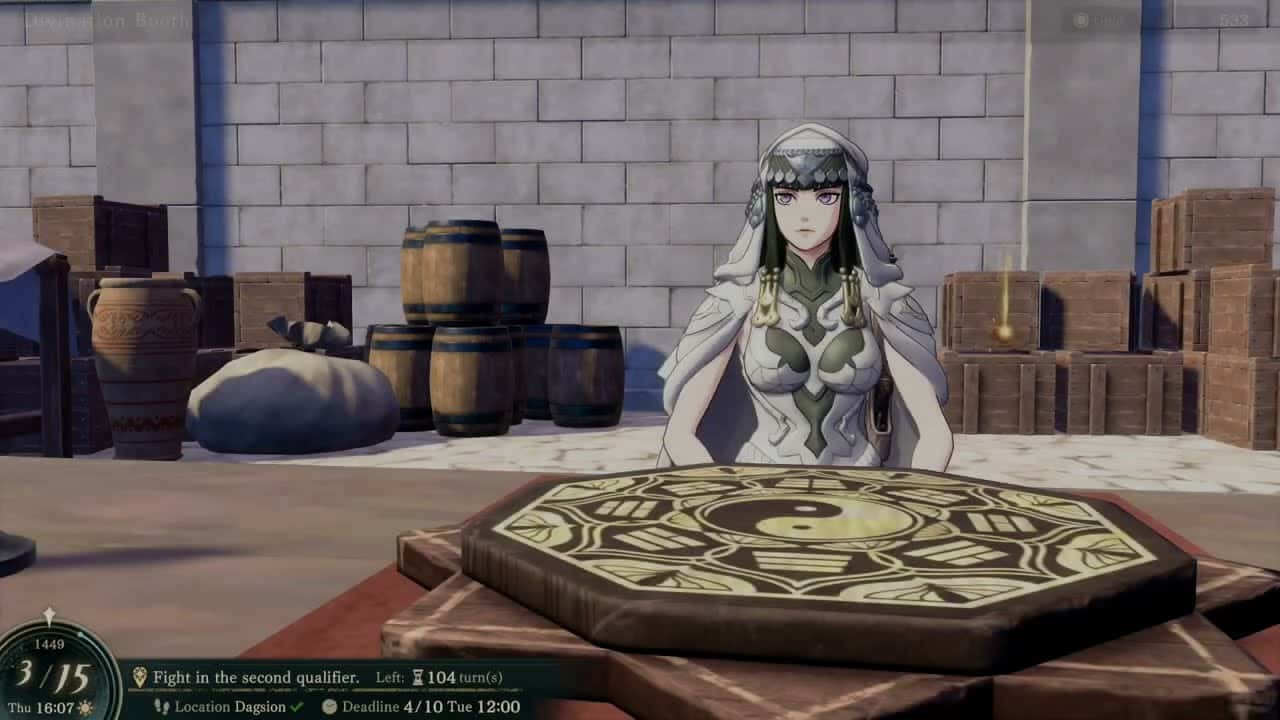 Fire Emblem: Fortune’s Weave – P 1 Cai’s Path Ch 5 Divination Booth: Meet Anatolia – Fortune Telling