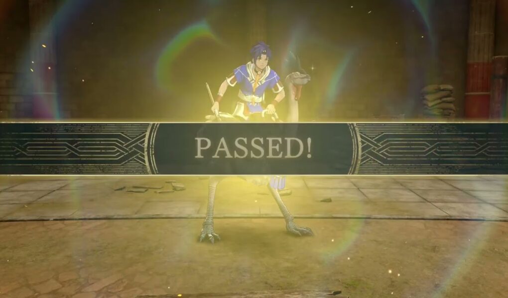 Fire Emblem: Fortune’s Weave – P 1 Cai’s Path Ch 5: Take a Certification Exam: Ornius Rider Class