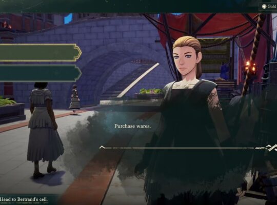 Fire Emblem: Fortune’s Weave – P 1 Cai’s Path Ch 5: Buy Bronze Bow For Peter & Bronze Shield For Cai
