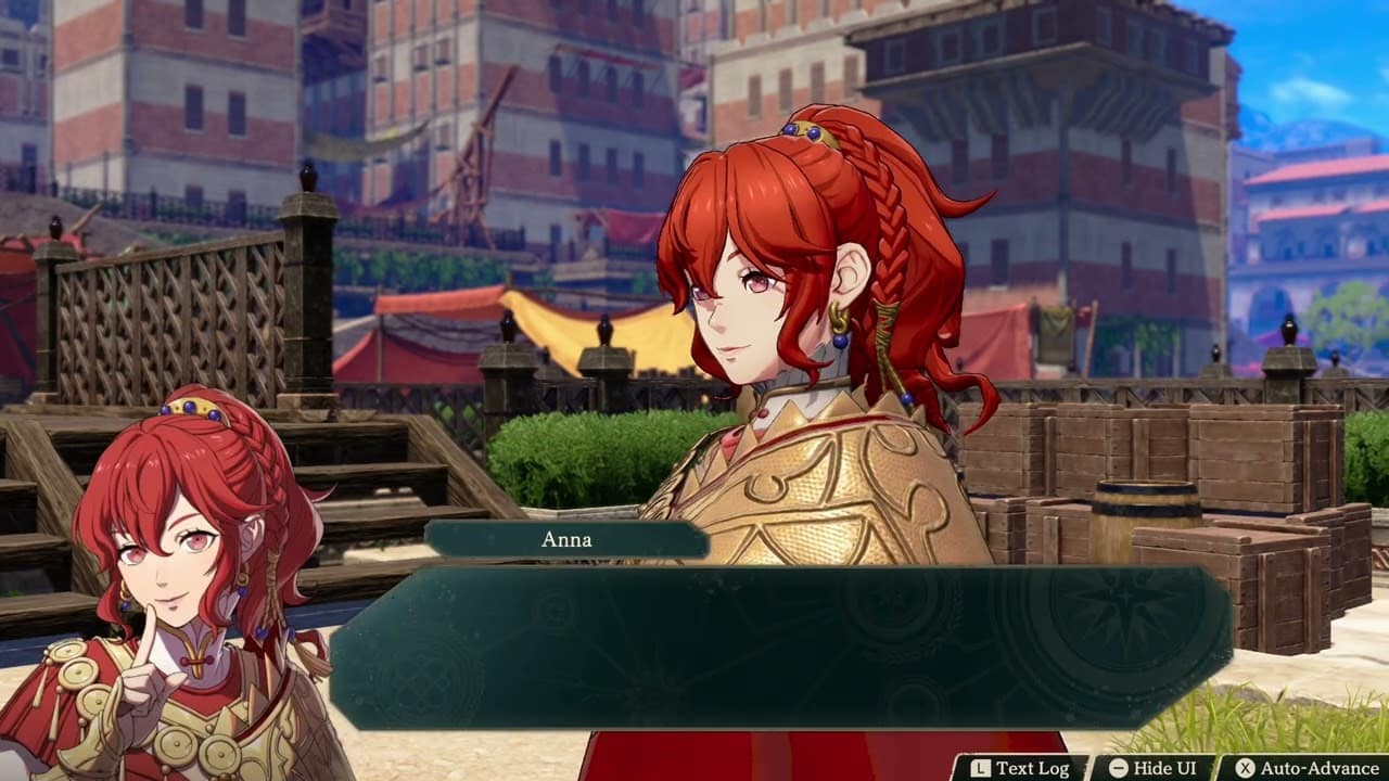Fire Emblem: Fortune’s Weave – P 1 Cai’s Path Ch 5: Anna Congrats Ribeira Winds On The Win Cutscene