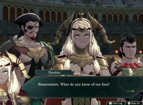 Fire Emblem: Fortune’s Weave – Part 1 Cai’s Path Chapter 4: Bonaventure Briefs Theodora Cutscene
