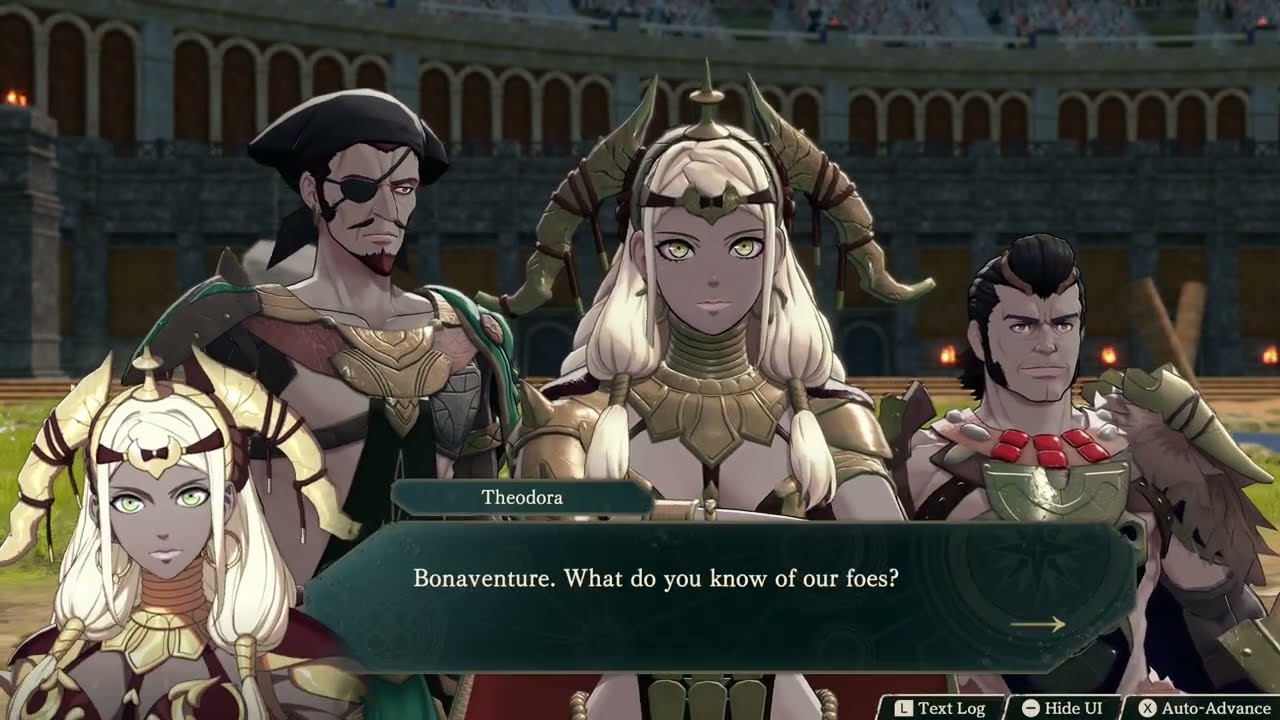 Fire Emblem: Fortune’s Weave – Part 1 Cai’s Path Chapter 4: Bonaventure Briefs Theodora Cutscene