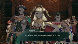 Fire Emblem: Fortune’s Weave – Part 1 Cai’s Path Chapter 4: Tialla Calls Theordora “Sis” Cutscene