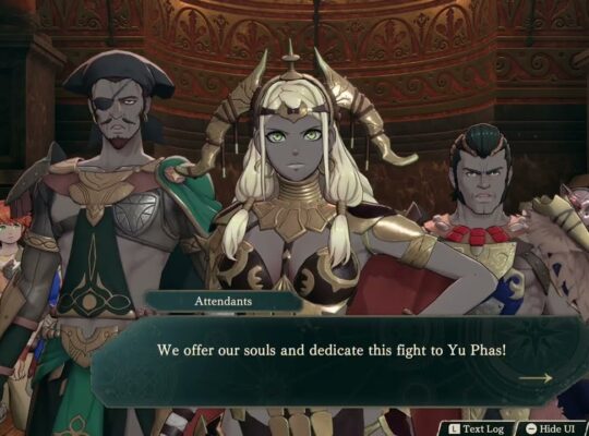 Fire Emblem: Fortune’s Weave – Part 1 Cai’s Path Chapter 4: Tialla Calls Theordora “Sis” Cutscene
