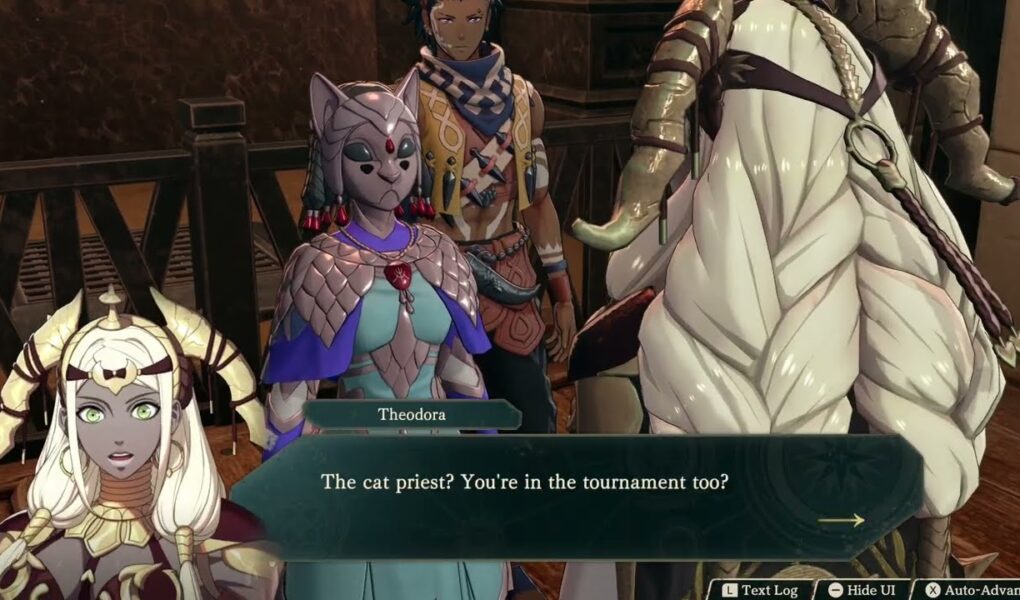 Fire Emblem: Fortune’s Weave – Part 1 Cai’s Path Chapter 4: Theodora “It’s the Boy” Orchel Cutscene