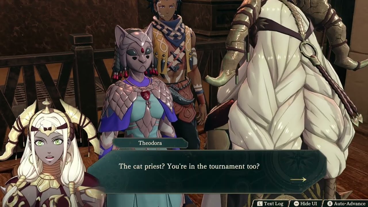 Fire Emblem: Fortune’s Weave – Part 1 Cai’s Path Chapter 4: Theodora “It’s the Boy” Orchel Cutscene