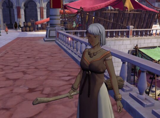 Fire Emblem: Fortune’s Weave – P 1 Cai’s Path Ch 5: A Peculiar Message: Speak To 2 Women with Brooms