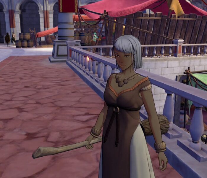 Fire Emblem: Fortune’s Weave – P 1 Cai’s Path Ch 5: A Peculiar Message: Speak To 2 Women with Brooms