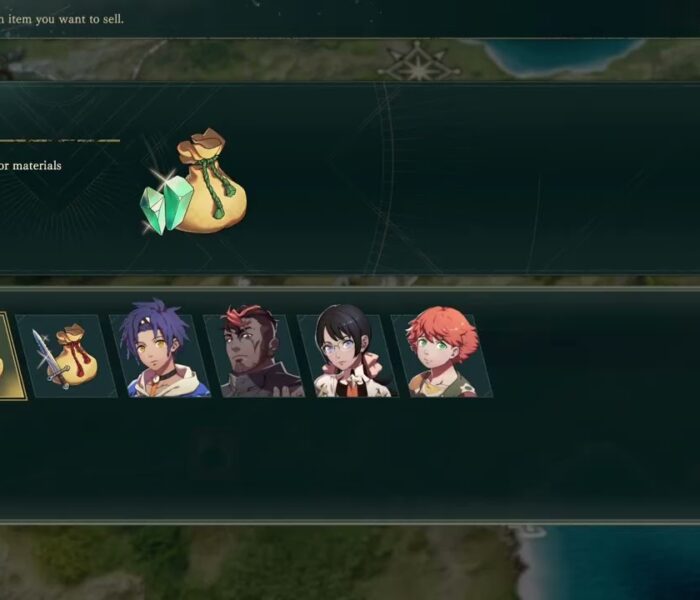 Fire Emblem: Fortune’s Weave – P 1 Cai’s Path Ch 5: Trading On The World Map: Buy Hunter’s Bow