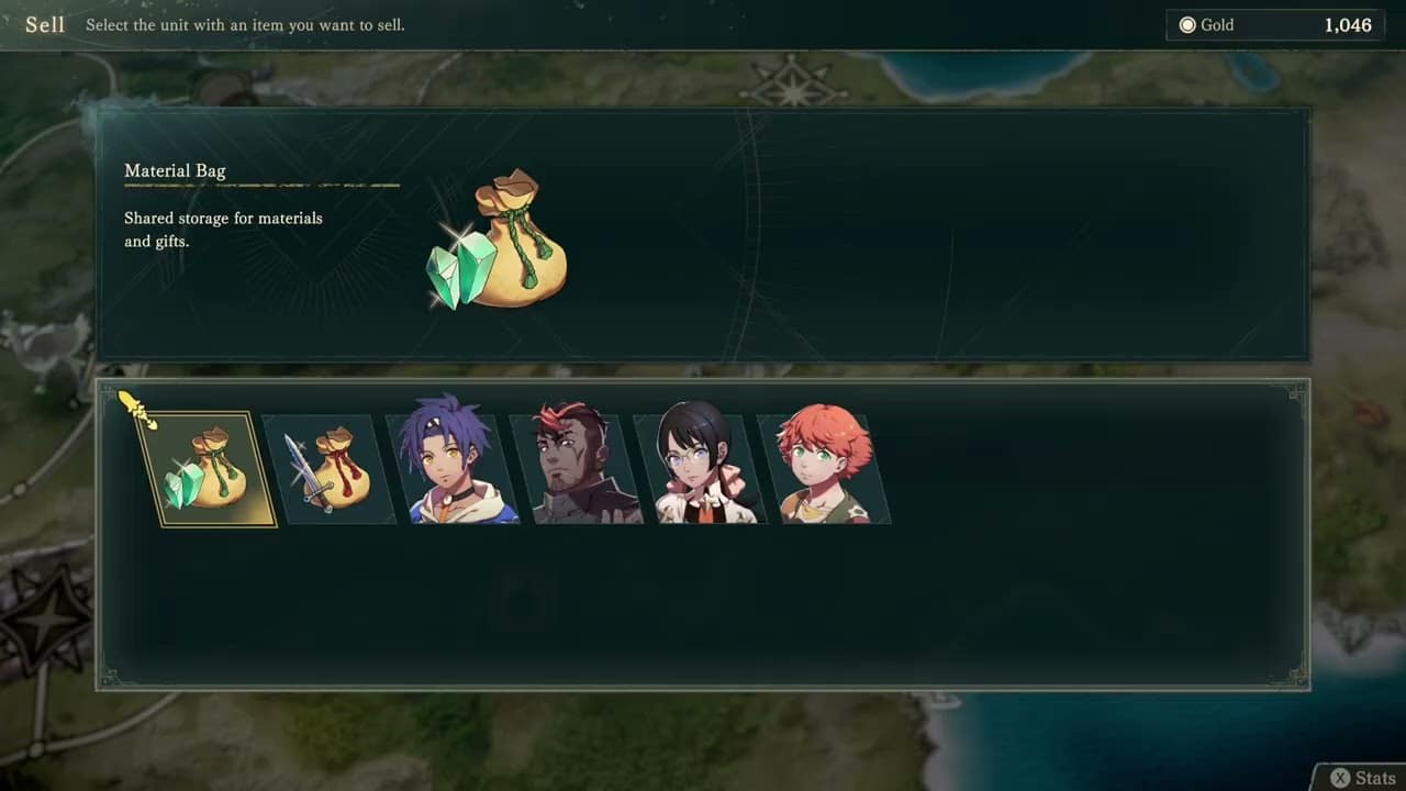 Fire Emblem: Fortune’s Weave – P 1 Cai’s Path Ch 5: Trading On The World Map: Buy Hunter’s Bow