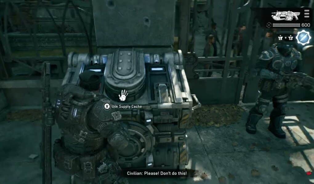 Gears of War: E Day – Act 2 Chapter 2: Supply Cache: Weapon Mods: Tactical Gear Changes