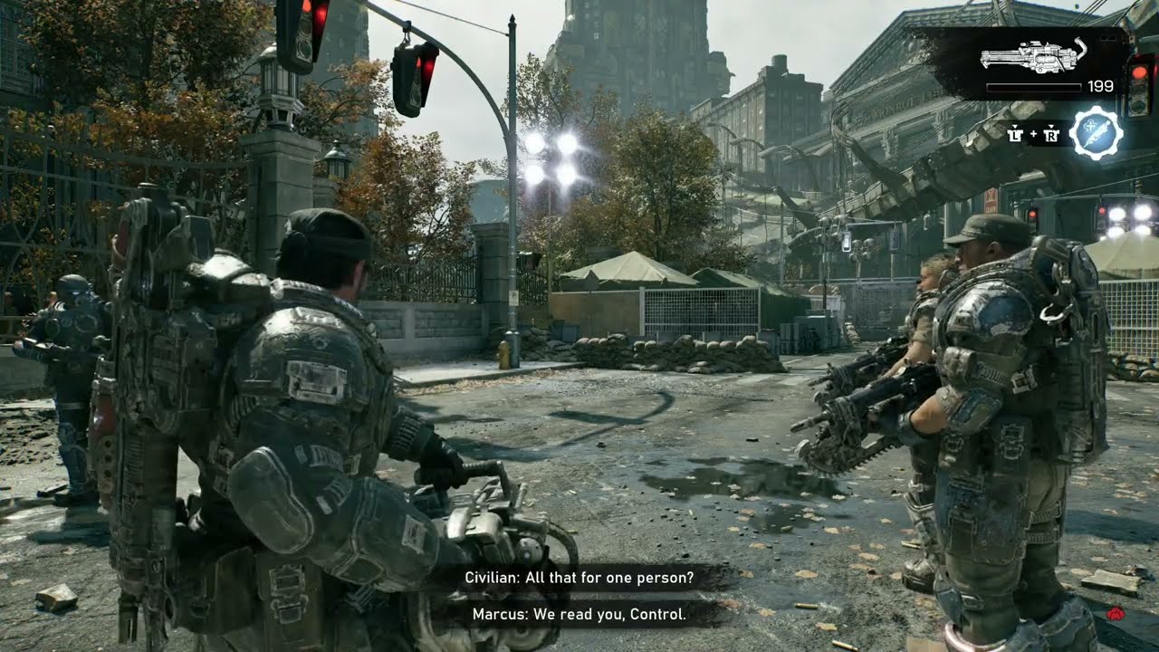Gears of War: E Day – Act 2 Chapter 2: Civilians Verbally Attack COG Gears For Extracting VIPs