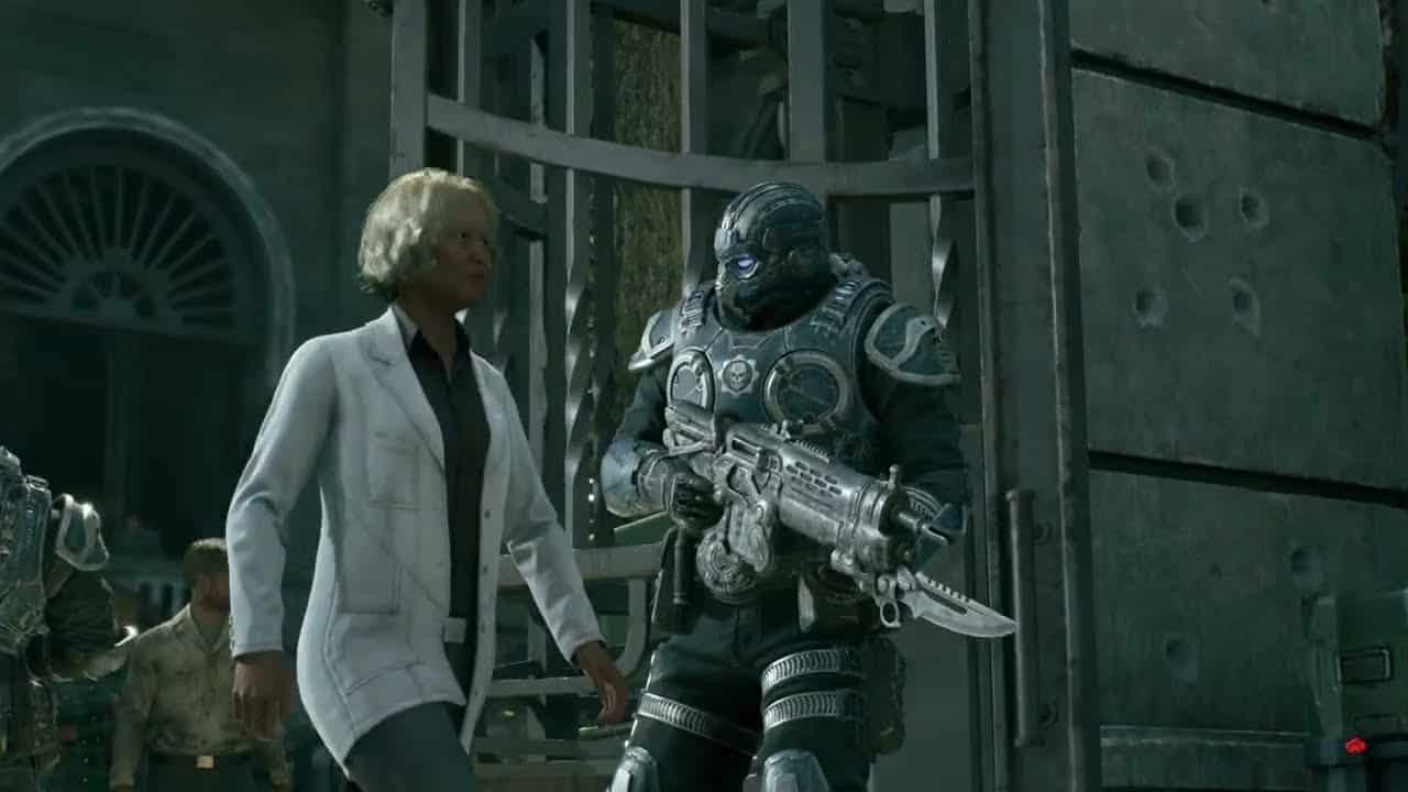 Gears of War: E Day – Act 2 Chapter 2: Dr. Fabbri Intro Cutscene – Bryce Valen Verification Question