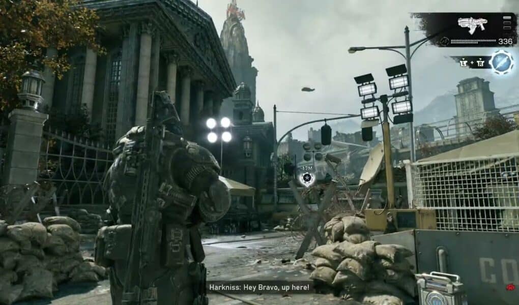 Gears of War: E Day – Act 2 Chapter 2: Hard Case – Forged Barrel Snub Mod Near Harknis