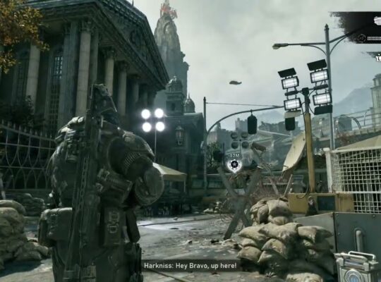 Gears of War: E Day – Act 2 Chapter 2: Hard Case – Forged Barrel Snub Mod Near Harknis