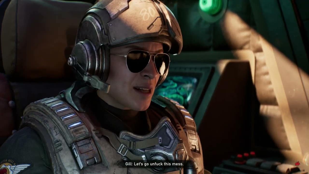 Gears of War: E Day – Act 2 Chapter 4: Bravo Squad Meets Daan Riggs and Gill Gettner Cutscene