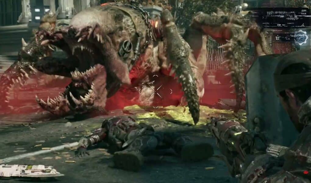 Gears of War: E Day – Act 2 Chapter 3: Bravo Team Discovers a New Creature – Take Down The Seeder