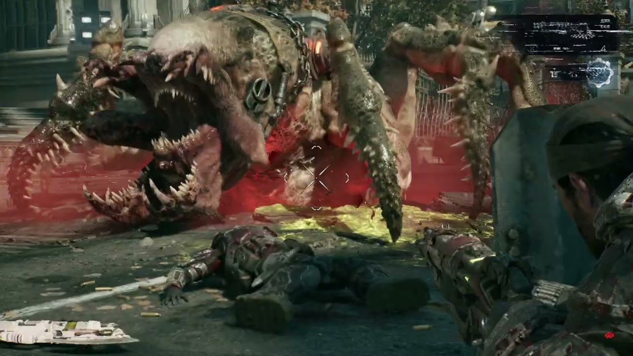 Gears of War: E Day – Act 2 Chapter 3: Bravo Team Discovers a New Creature – Take Down The Seeder