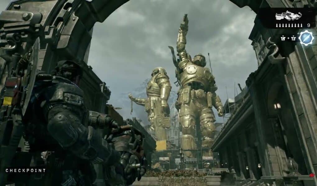 Gears of War: E Day – Act 2 Chapter 3: Bravo Discovers Nemacysts – Clear The Plaza – Open Hard Case