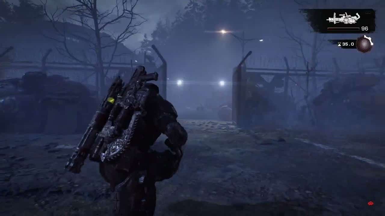 Gears of War: E Day – Act 3 Chapter 1: Fairlight Outpost: Prep For Combat | Kill Enemies (Mulcher)