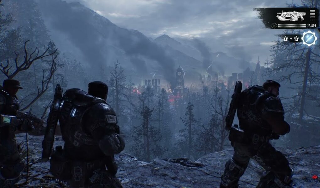 Gears of War: E Day – Act 3 Chapter 1: Head To Fairlight Base: Investigate Campsite and Camper
