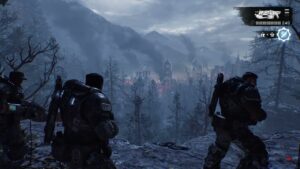 Gears of War: E Day – Act 3 Chapter 1: Head To Fairlight Base: Investigate Campsite and Camper