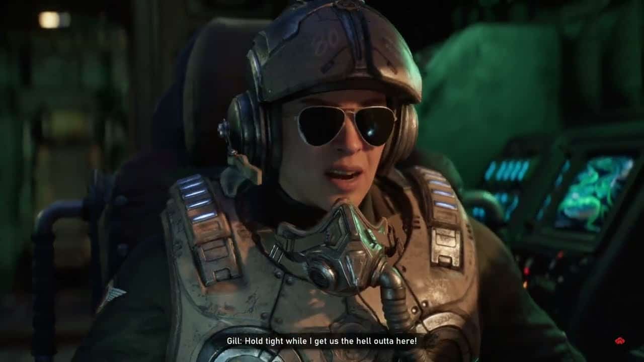 Gears of War: E Day – Act 2 Chapter 5: Reach Gil’s Raven – Daan Riggs Saves Lucas Reyes Cutscene