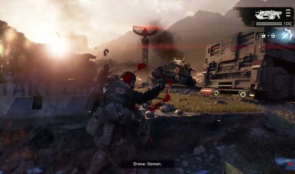 Gears of War: E Day – Act 2 Chapter 5: Push Across The Runway Action Set Piece Gameplay Sequence