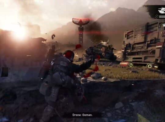 Gears of War: E Day – Act 2 Chapter 5: Push Across The Runway Action Set Piece Gameplay Sequence