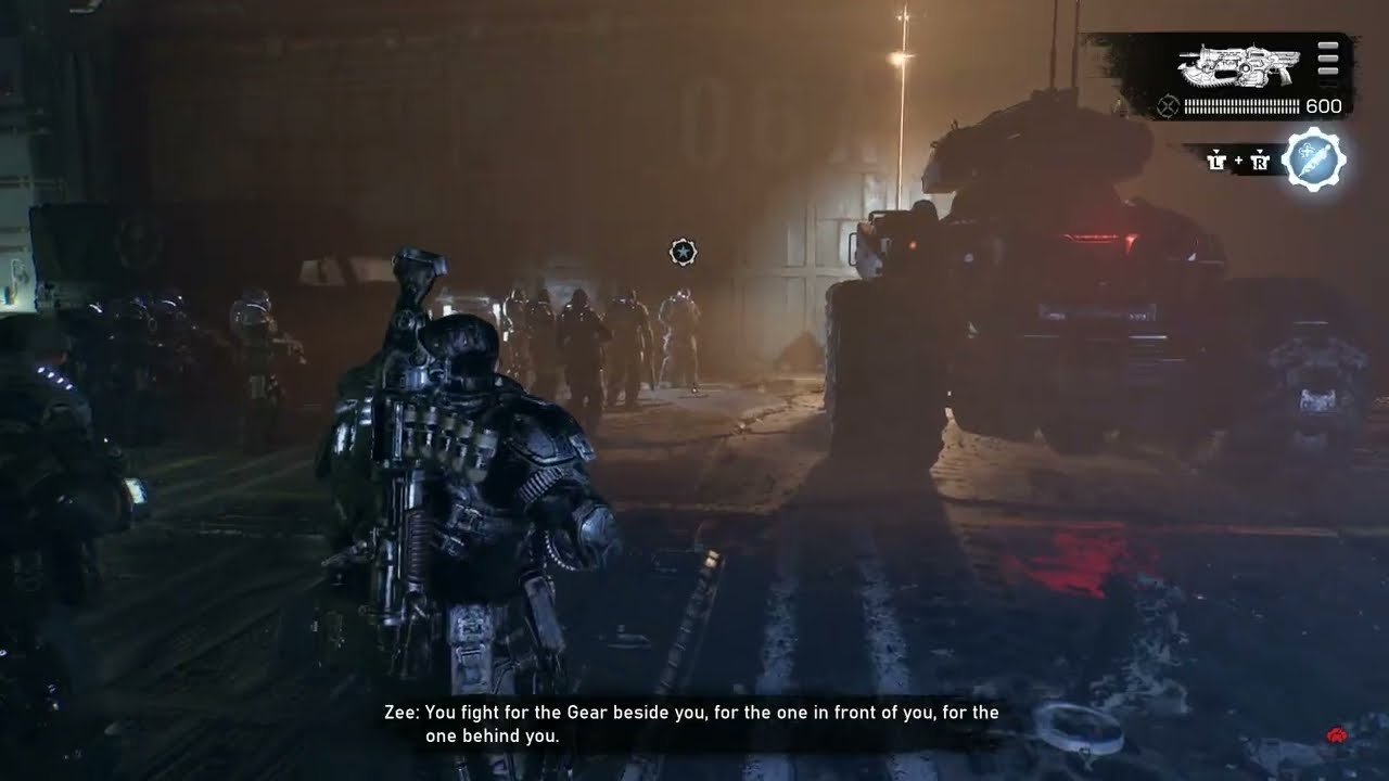 Gears of War: E Day – Act 2 Chapter 5: Prepare For Attack: Hard Case – Fall In – Zee Battle Speech!