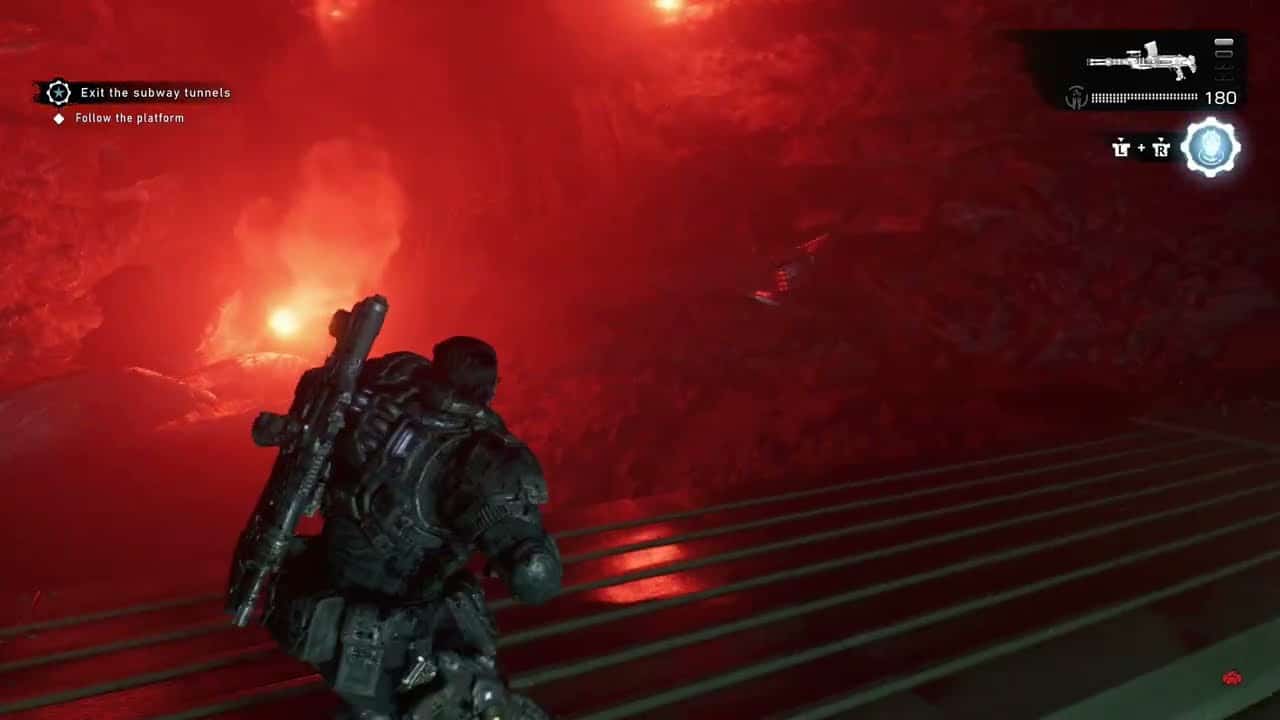 Gears of War: E Day – Act 3 Chapter 2: Subway Tunnels: Pulse Drone Wretchers | Hard Chest Location