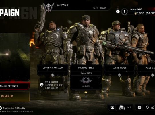 Gears of War: E Day – Profile Customization (Icon, Title, Emblem) – Xbox Series X Default Settings