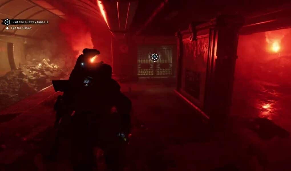 Gears of War: E Day – Act 3 Chapter 2: Defeat The Flayer (Gorehook) Climb To Street Level Gameplay