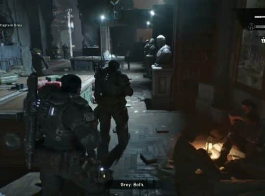 Gears of War: E Day – Act 3 Chapter 3: Enter the Library: Speak with Mayor Shaw and Captain Grey