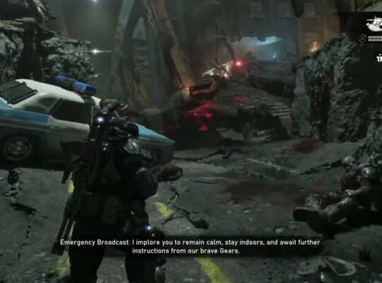 Gears of War: E Day – Act 3 Ch 3: Chairman Tomas Dalyell Emergency Broadcast “New Enemy The Locust”