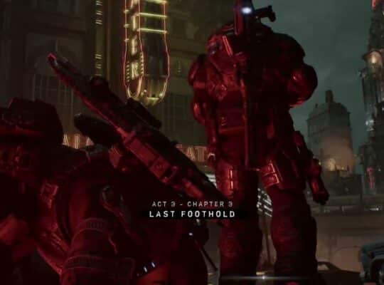 Gears of War: E Day – Act 3 Chapter 3: Downtown Kalona: Lucas Reyes “Comms Are Dead” Cutscene