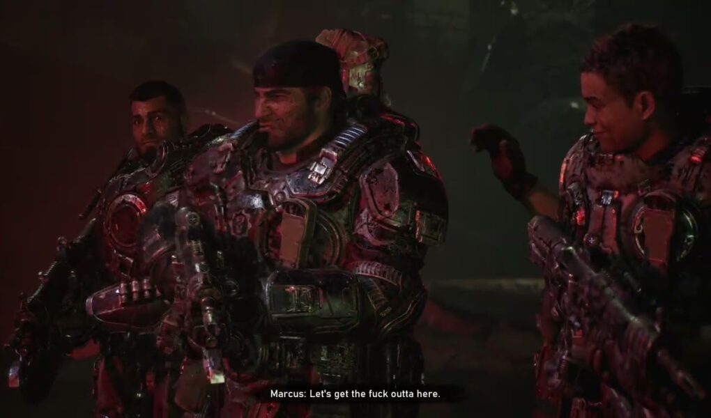 Gears of War: E Day – Act 3 Chapter 2: Collapsed Ceiling Kills Corpsor | Mags “Way Back Up” Cutscene