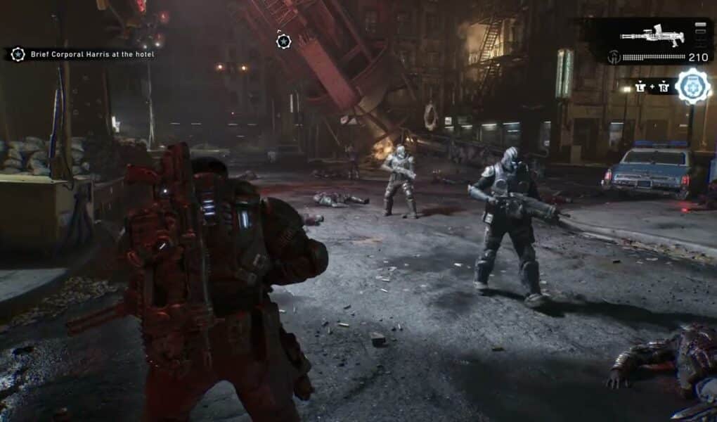 Gears of War: E Day – Act 3 Chapter 3: Brief CPC Harris at The Hotel: Mako Kemara Argument