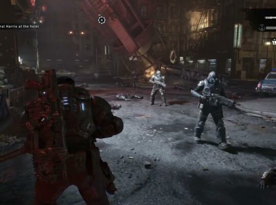 Gears of War: E Day – Act 3 Chapter 3: Brief CPC Harris at The Hotel: Mako Kemara Argument