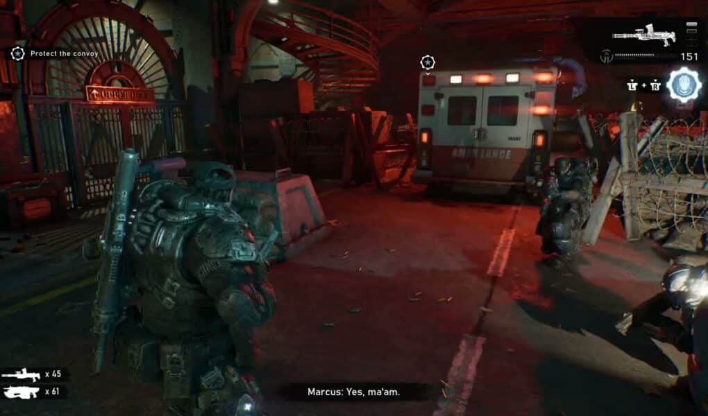Gears of War: E Day – Act 3 Chapter 4: Day 2 Allfather’s Legacy Bridge: Protect The Convoy