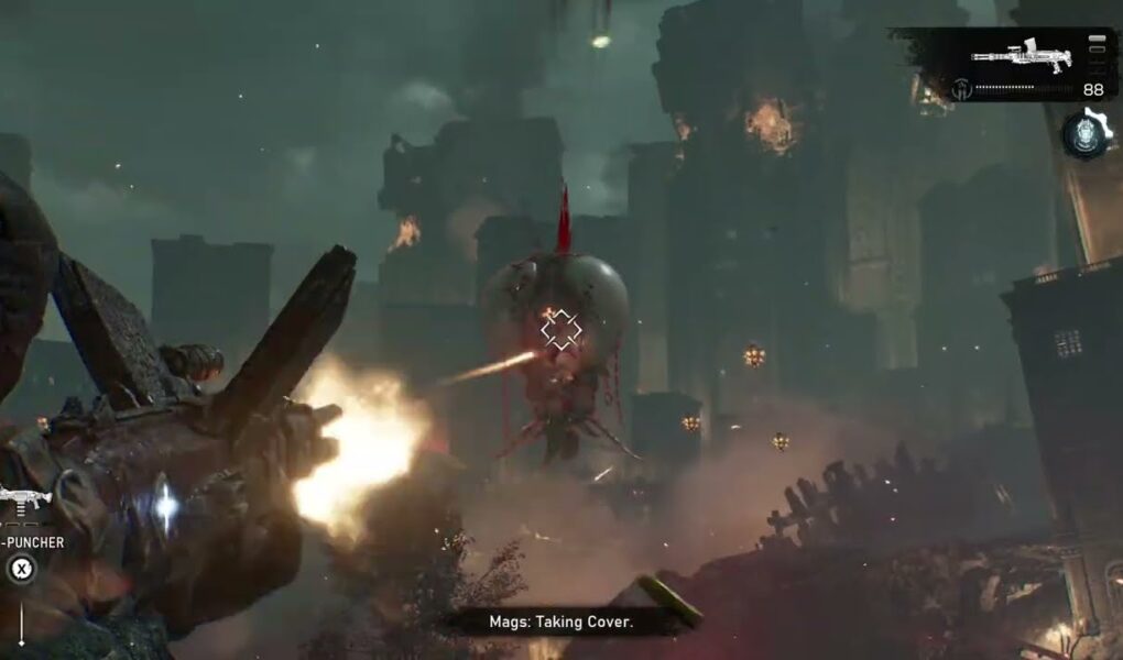 Gears of War: E Day – Act 3 Chapter 3: Protect Convoy: Fend Off the Attack | Spore Matron, Bile Frog