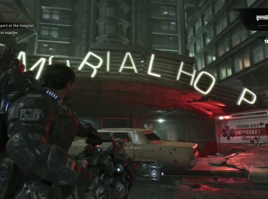 Gears of War: E Day – Act 3 Chapter 3 Slay Gorehook Drone | Landa Memorial Hospital Evacuation Order