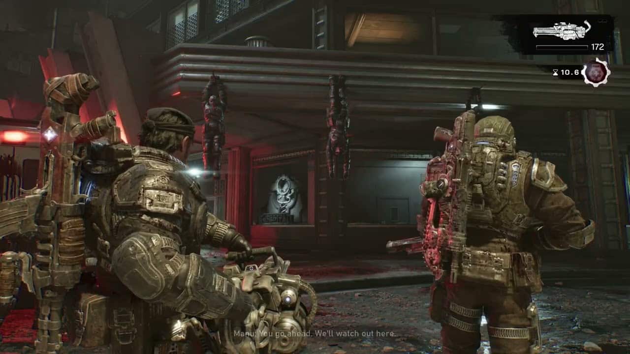 Gears of War: E Day – Act 3 Chapter 3: Regroup with Manu at Hospital (Epsilon Squad Sequence)