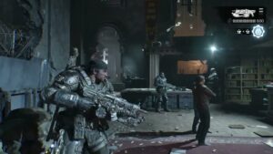 Gears of War: E Day – Act 3 Chapter 3 Library: Mayor Isabel Shaw “Listen To These Gears, Your Gears”