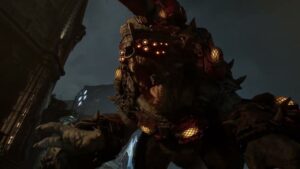 Gears of War: E Day – Act 3 Chapter 6: Fight Brumak with Russ | Runs Off Sequence