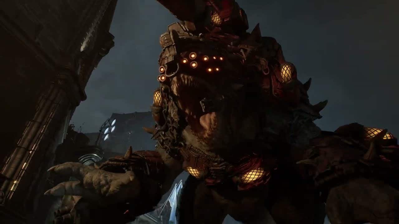Gears of War: E Day – Act 3 Chapter 6: Fight Brumak with Russ | Runs Off Sequence