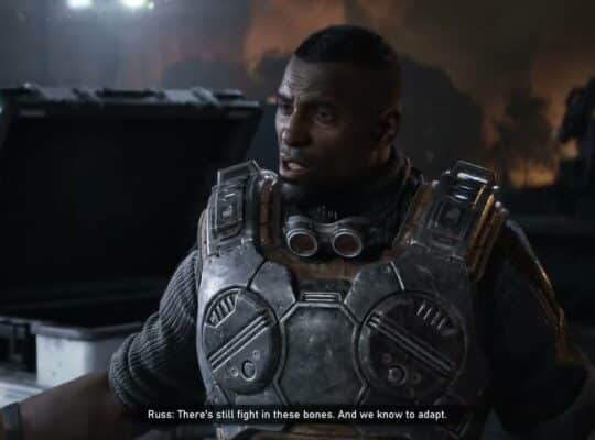 Gears of War: E Day – Act 3 Chapter 6: Meet with COG Quartermaster Russ | Brumaks Attack Cutscene