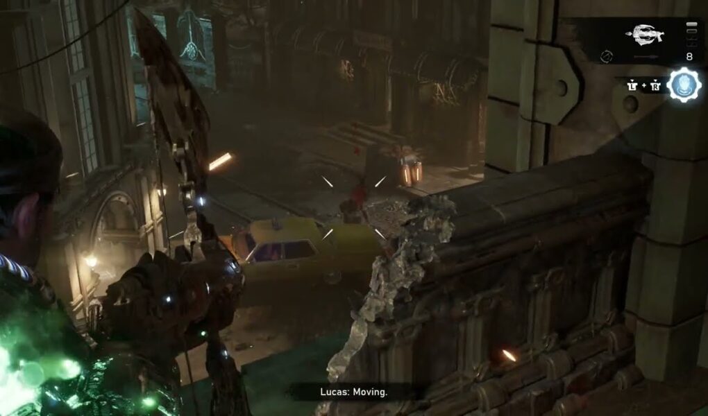 Gears of War: E Day – Act 3 Chapter 5: Find a Way Down To The Street: Torque Bow Gameplay