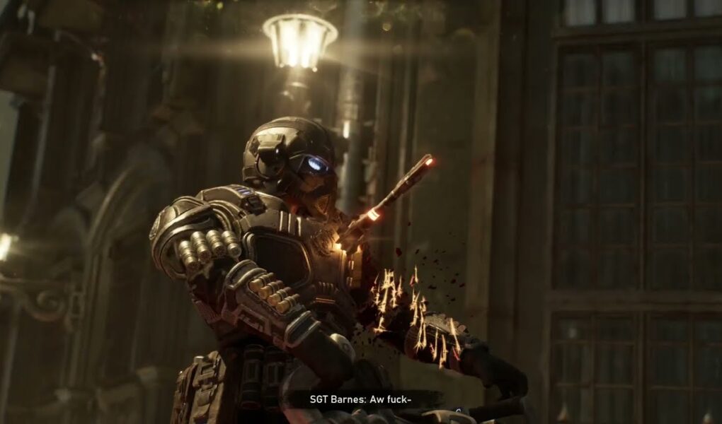 Gears of War: E Day – Act 3 Chapter 5: Sgt Barnes Killed By Locust’s Torque Bow Bolt Cutscene