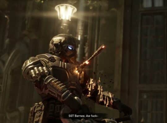 Gears of War: E Day – Act 3 Chapter 5: Sgt Barnes Killed By Locust’s Torque Bow Bolt Cutscene
